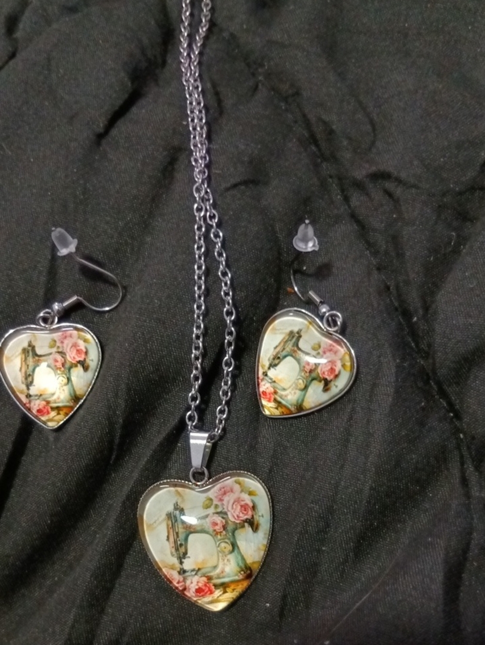 Romantic Rose Sewing Jewelry Set
